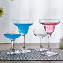 Haonai Break-Resistance Fusion Deco Champagne Coupe Glasses ,Use for serving martinis, sorbets and puddings